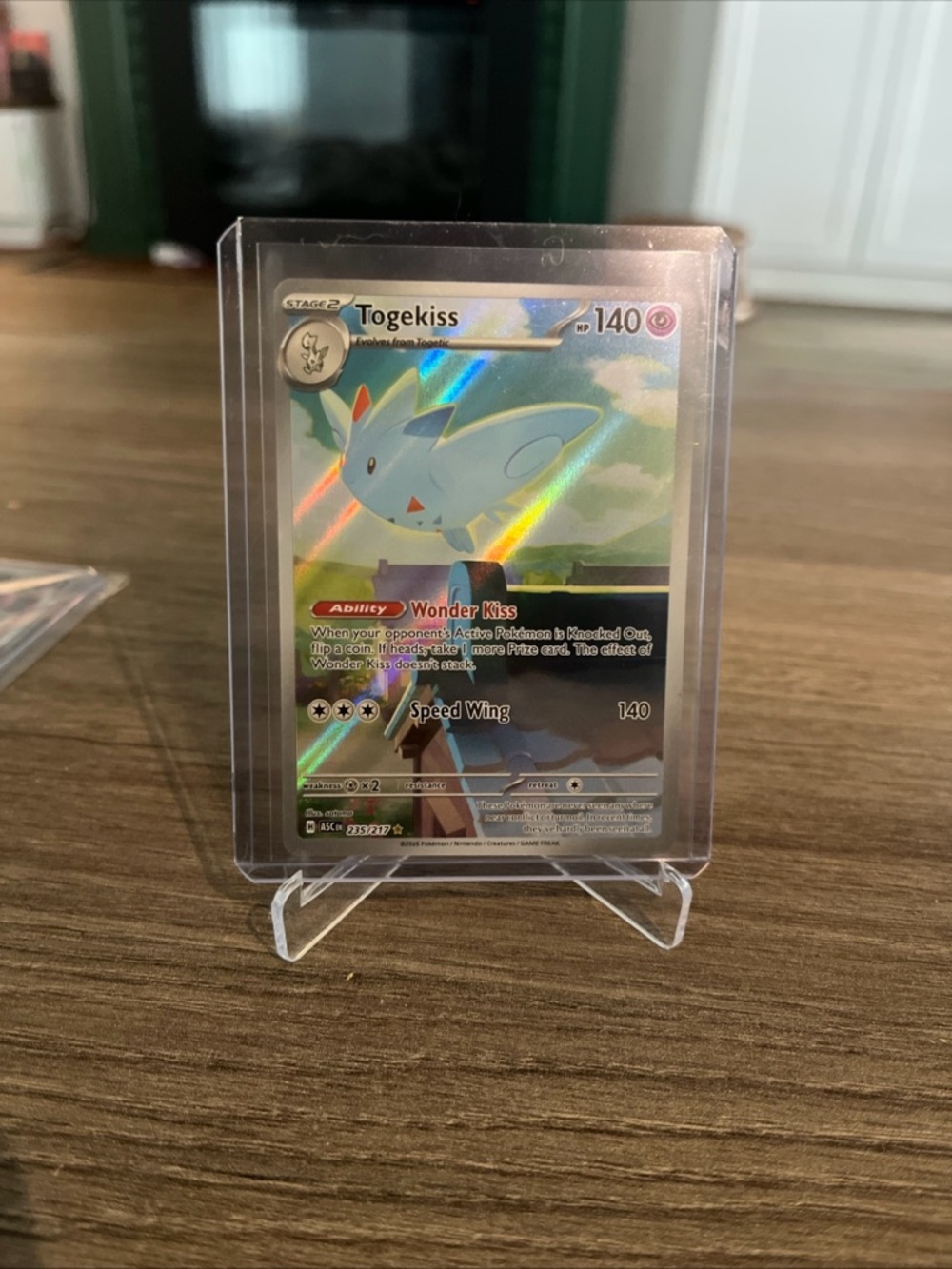 Togekiss Holo Pokémon Card - Blue & White